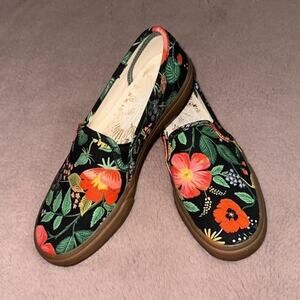 Women's x Rifle Paper Co. Botanical Double Decker Sneakers Size 6.5 NWOT